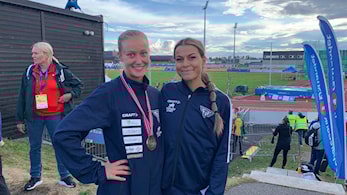 1.dag av friidretts NM på Jessheim - Bronse til Nora på 400mhk